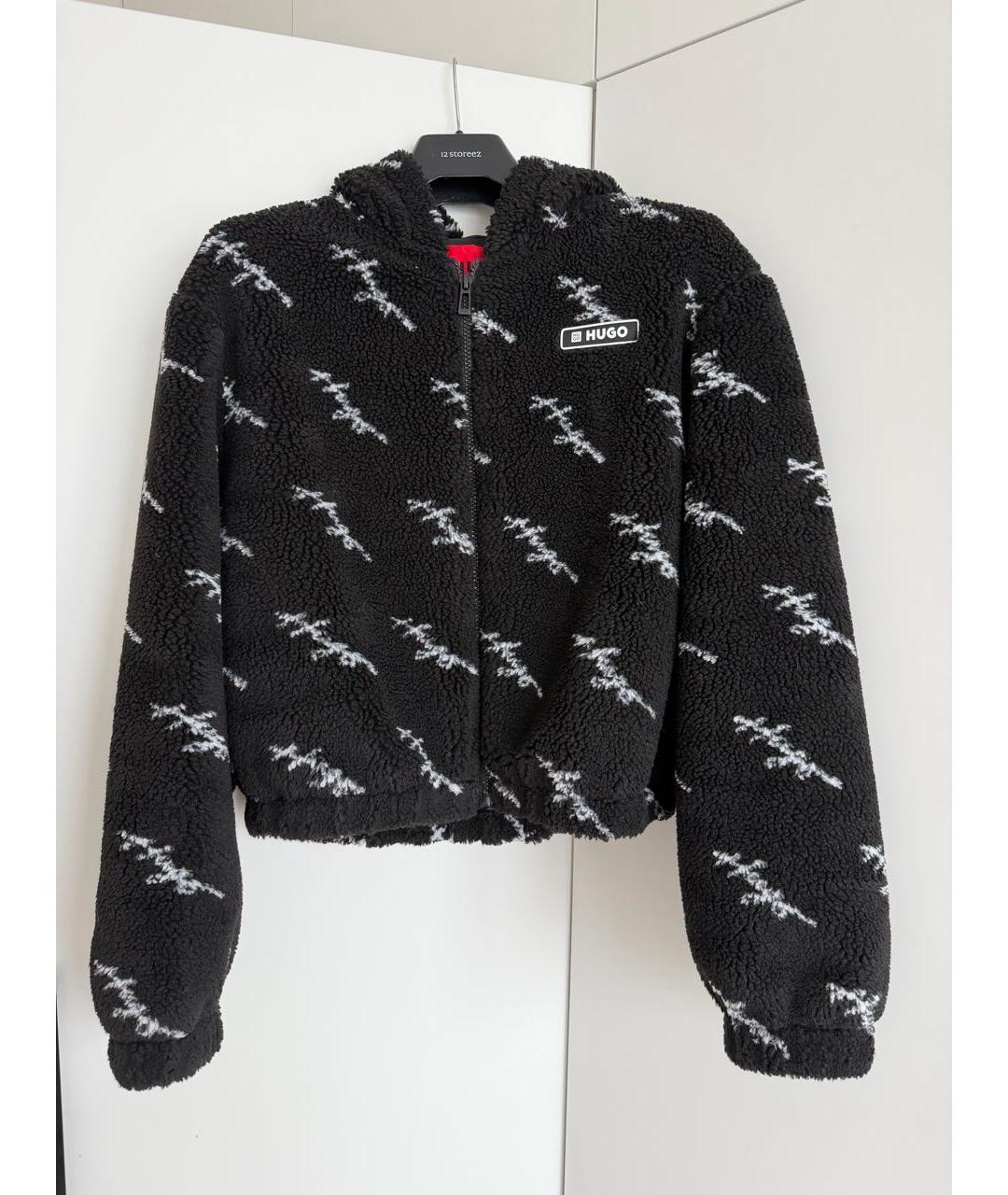 HUGO Черная полиэстеровая куртка, фото 9