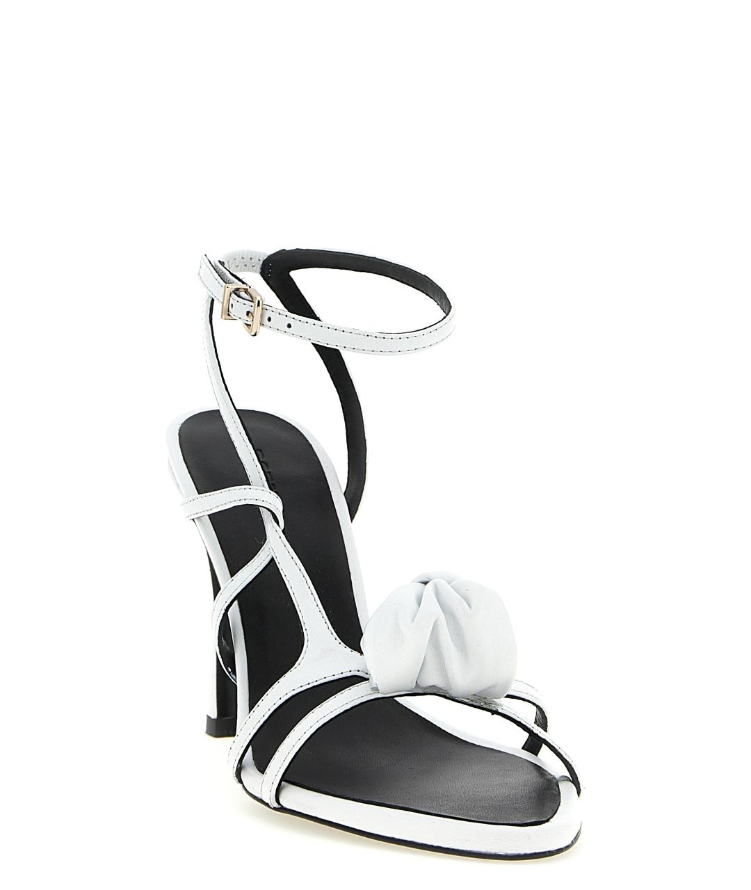 ROTATE Белые кожаные босоножки, фото 2