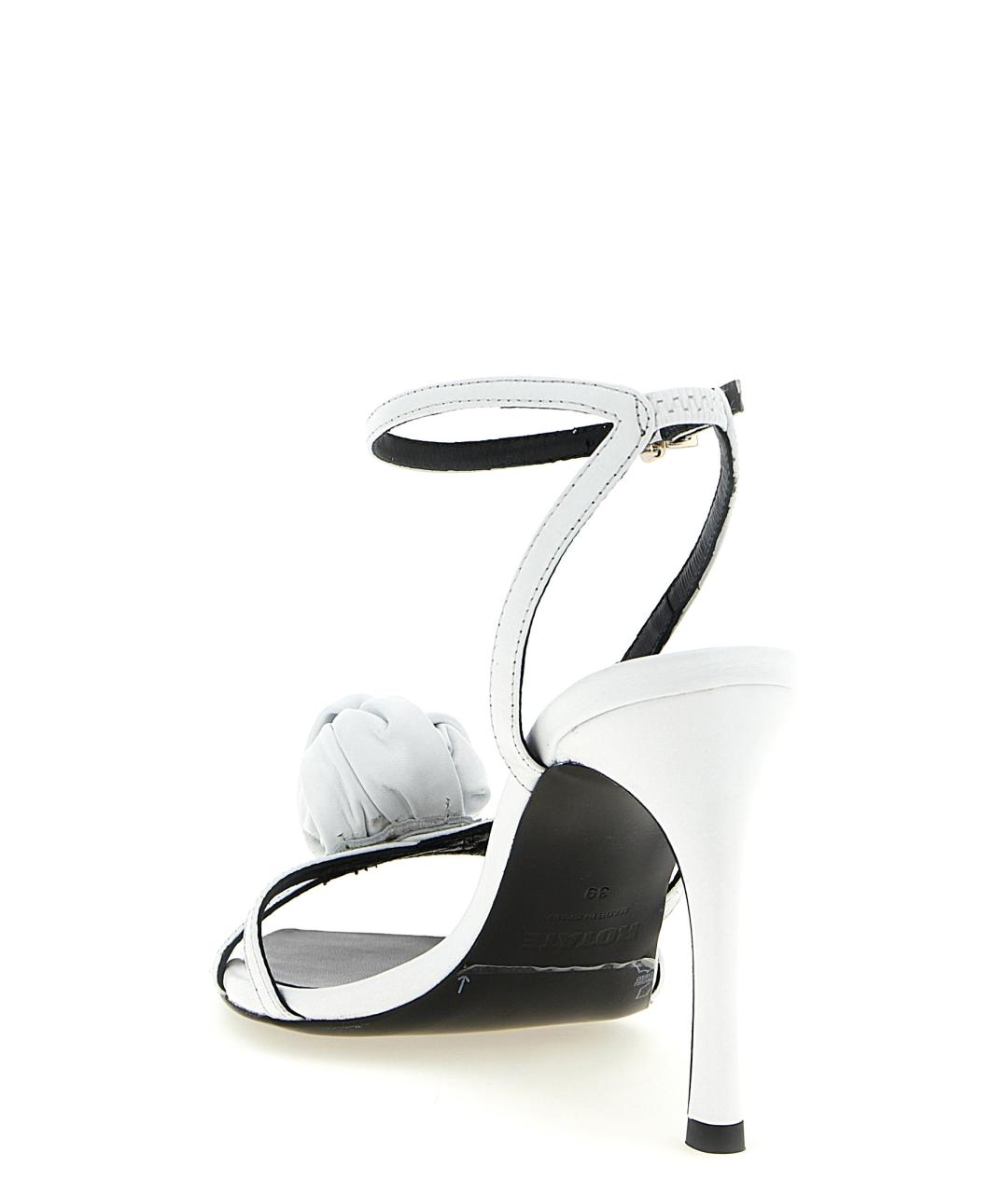 ROTATE Белые кожаные босоножки, фото 3