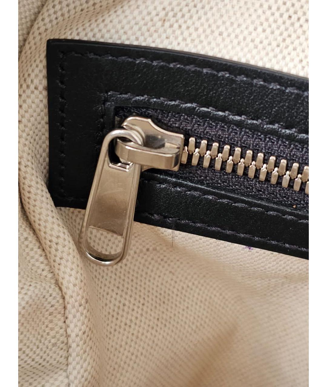 GUCCI Черная кожаная сумка через плечо, фото 5