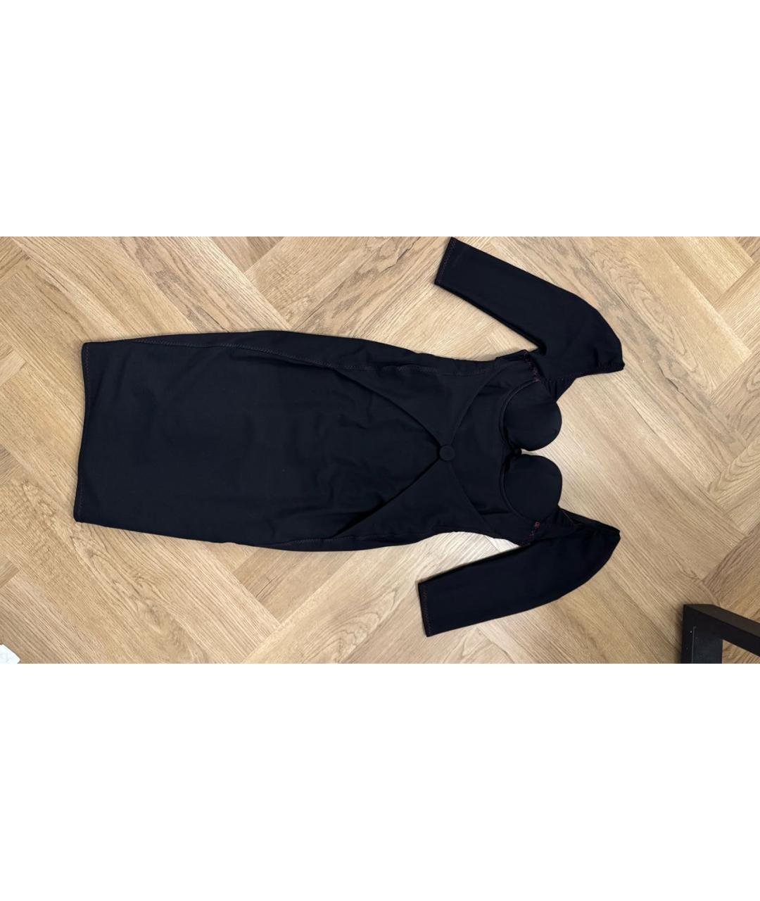 AGENT PROVOCATEUR Черное хлопковое вечернее платье, фото 2