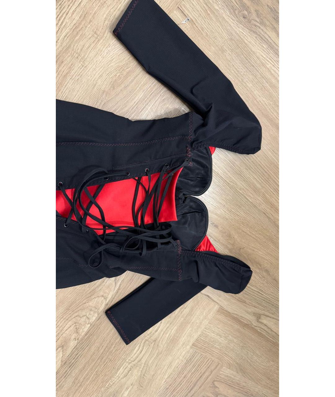 AGENT PROVOCATEUR Черное хлопковое вечернее платье, фото 3