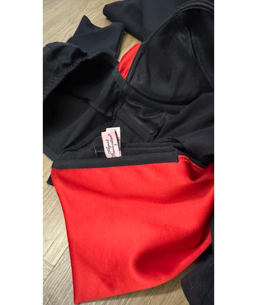 AGENT PROVOCATEUR Черное хлопковое вечернее платье, фото 4