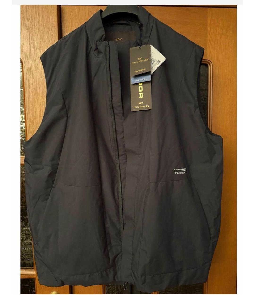 PAUL & SHARK Темно-синий полиэстеровый жилет, фото 7