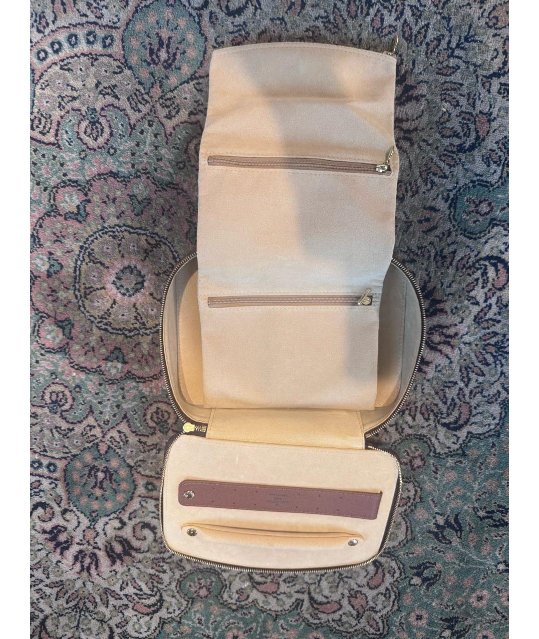 LOUIS VUITTON Коричневая косметичка, фото 3