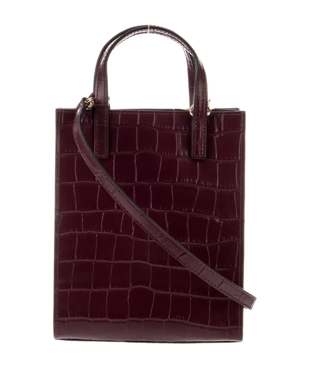 MARC JACOBS Бордовая кожаная сумка с короткими ручками, фото 2