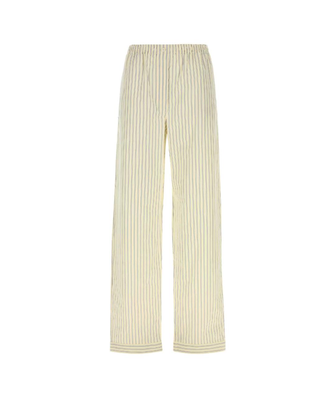 MIU MIU Мульти хлопковые прямые брюки, фото 1