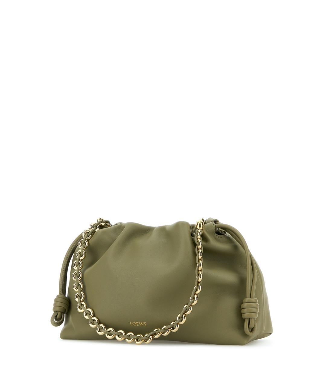 LOEWE Зеленая сумка с короткими ручками, фото 2