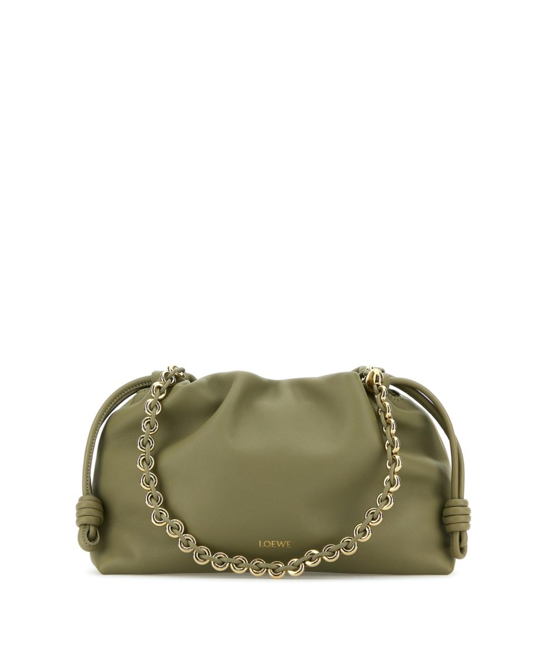 LOEWE Зеленая сумка с короткими ручками, фото 1