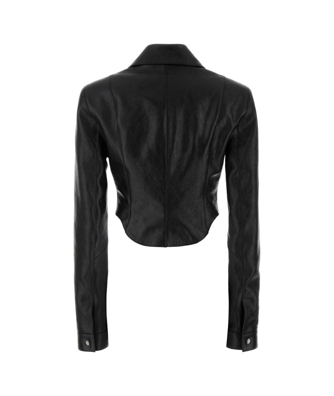 MAGDA BUTRYM Черная кожаная куртка, фото 2