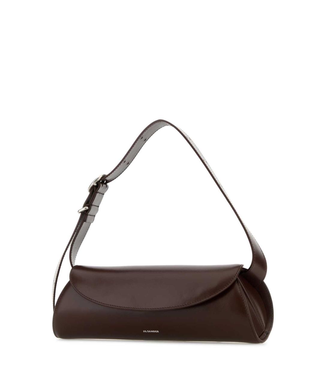 JIL SANDER Коричневая кожаная сумка через плечо, фото 2
