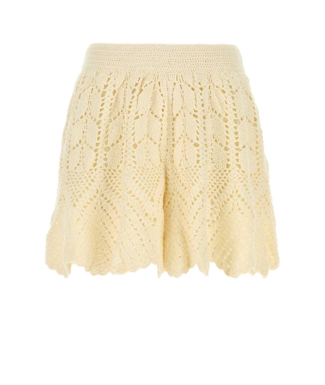 ZIMMERMANN Белые хлопковые шорты, фото 1
