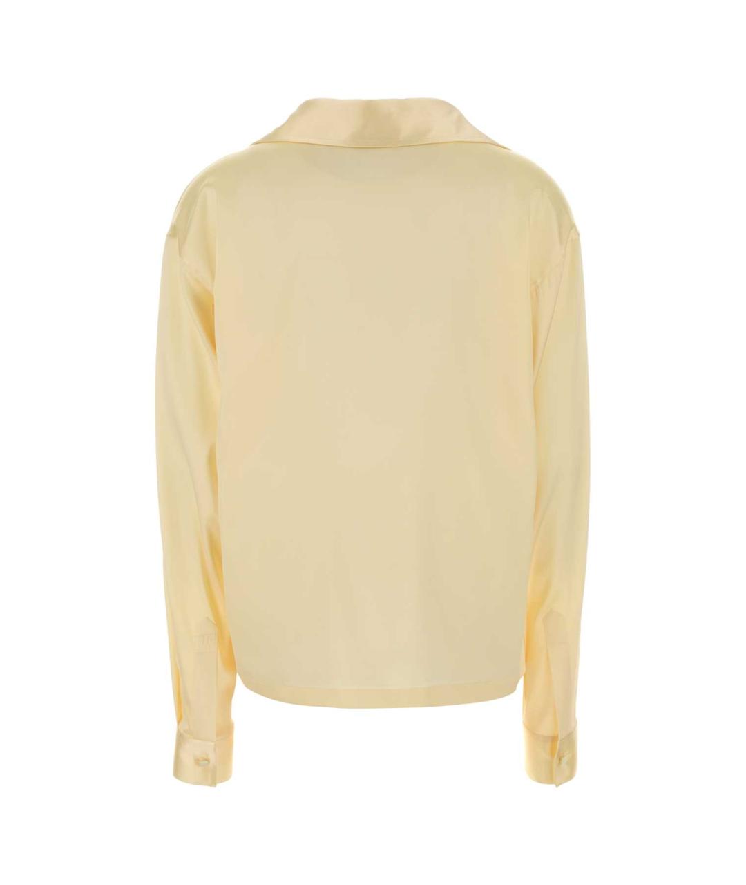 TOM FORD Желтая шелковая блузы, фото 2