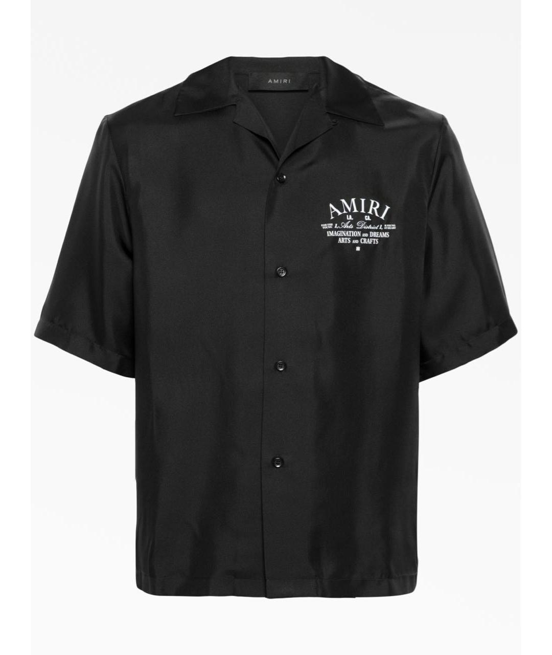 AMIRI Черная шелковая классическая рубашка, фото 5