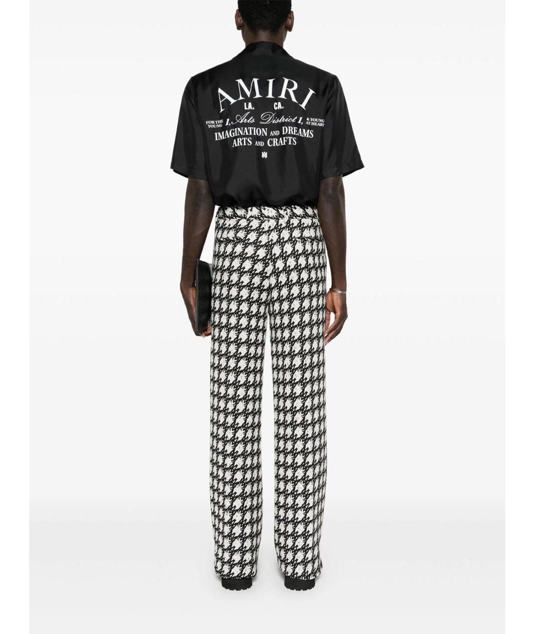 AMIRI Черная шелковая классическая рубашка, фото 3