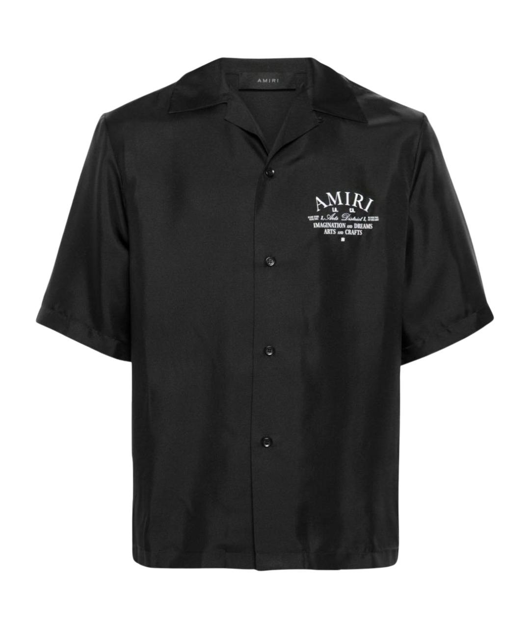 AMIRI Черная шелковая классическая рубашка, фото 1