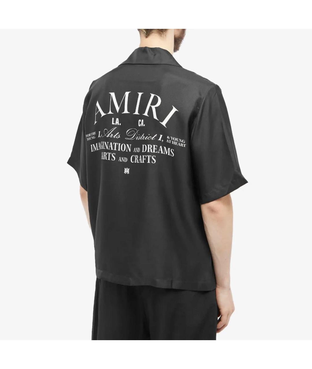 AMIRI Черная шелковая классическая рубашка, фото 2