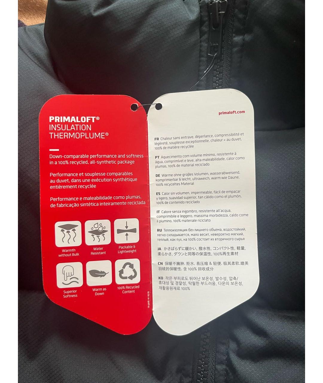 NIKE Черный полиэстеровый пуховик, фото 3