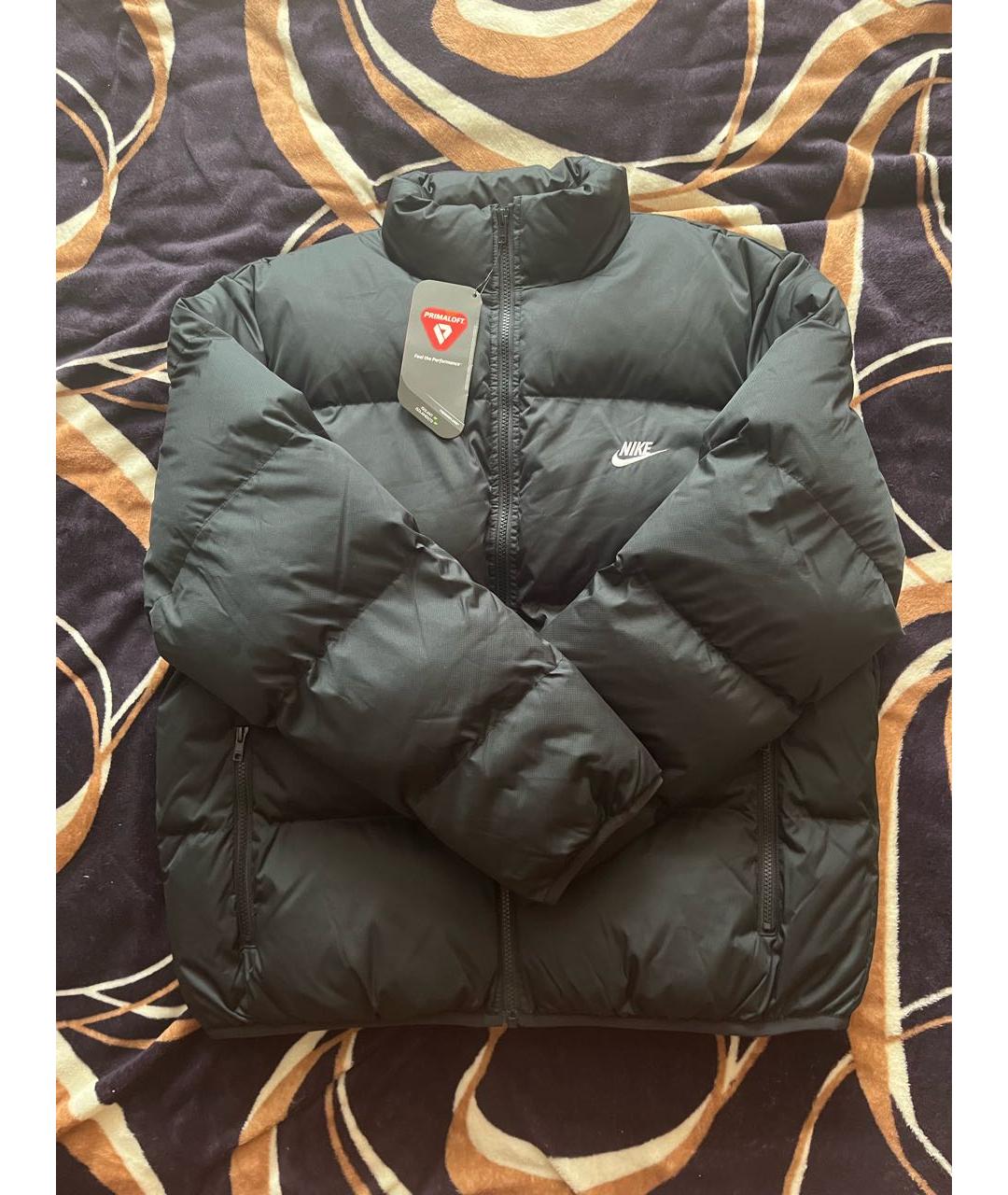NIKE Черный полиэстеровый пуховик, фото 9