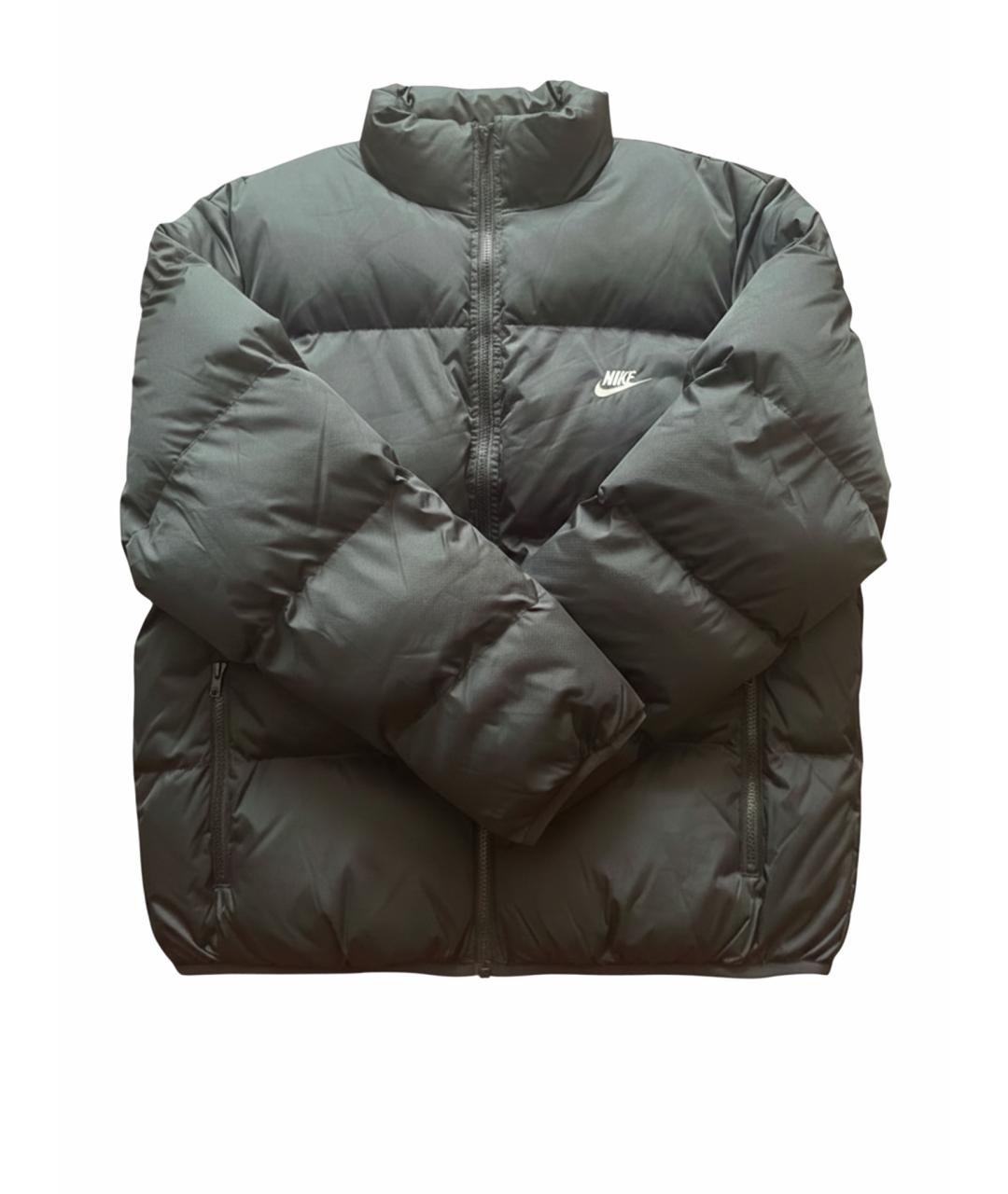 NIKE Черный полиэстеровый пуховик, фото 1