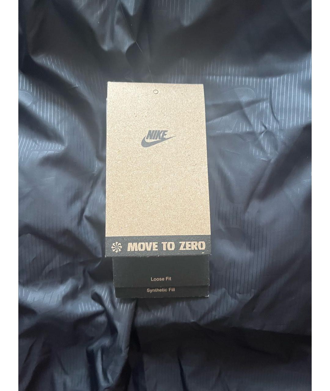 NIKE Черный полиэстеровый пуховик, фото 6