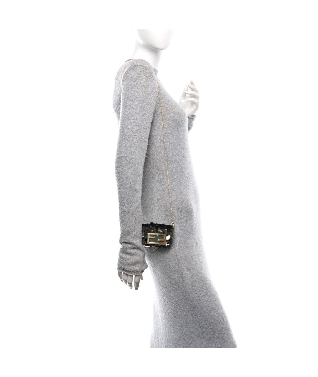 FENDI Хаки сумка через плечо, фото 3