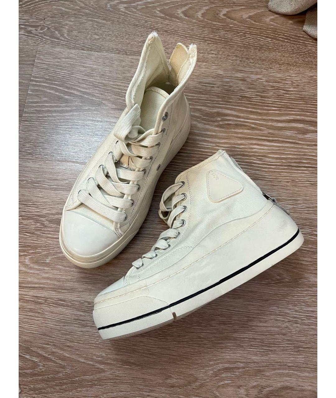 R13 Белые текстильные кеды, фото 5