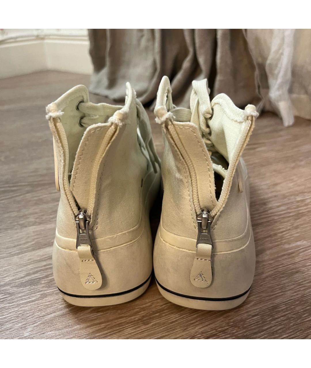 R13 Белые текстильные кеды, фото 4