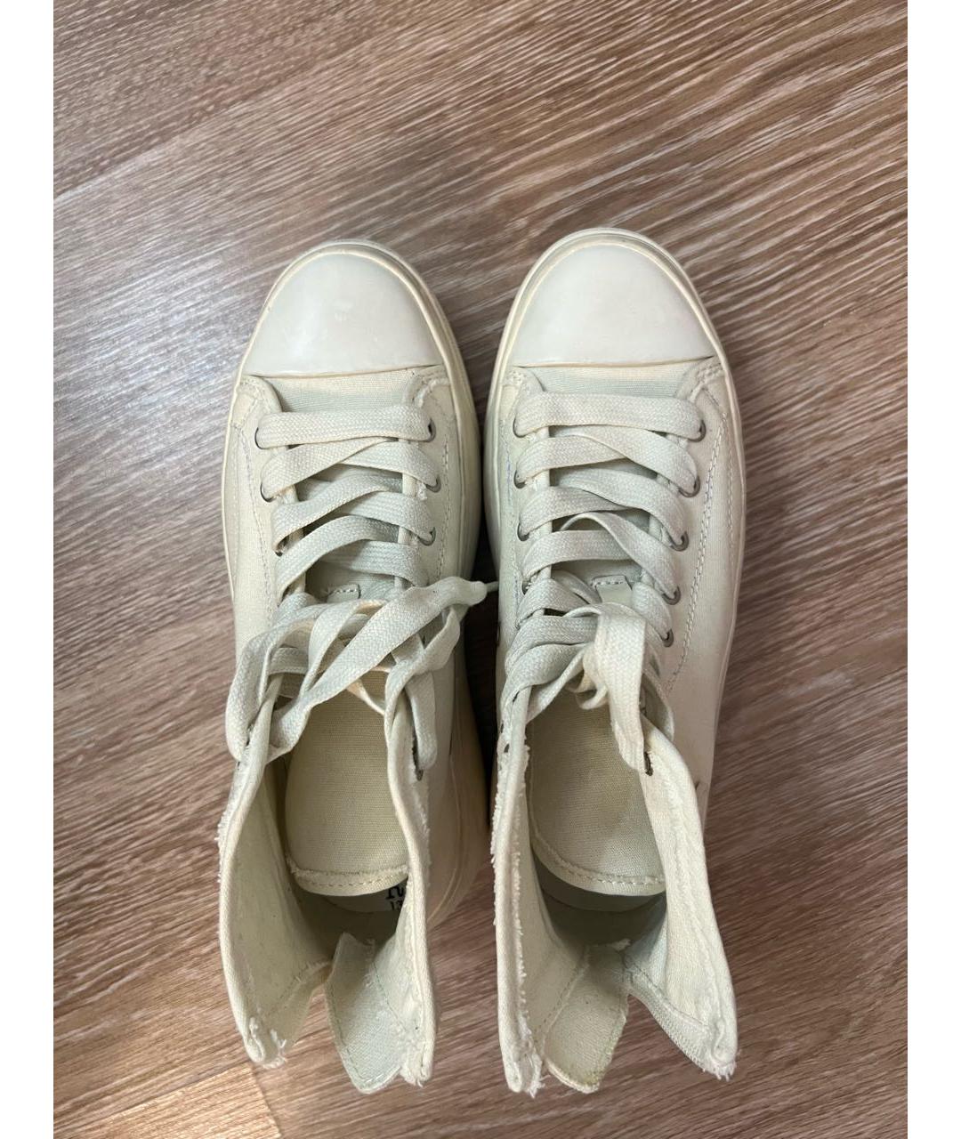 R13 Белые текстильные кеды, фото 3