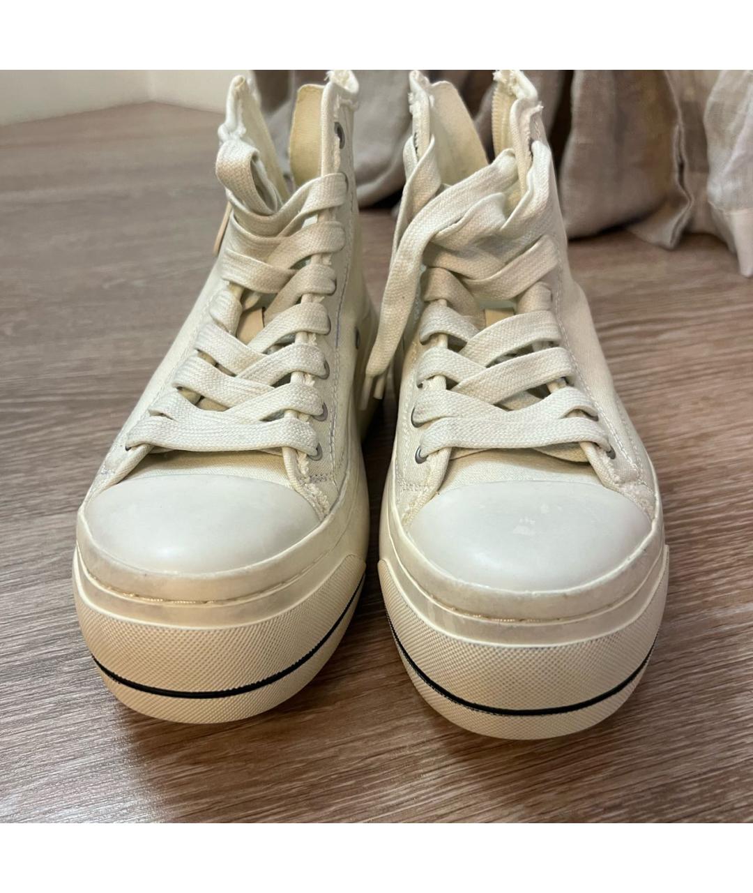 R13 Белые текстильные кеды, фото 2