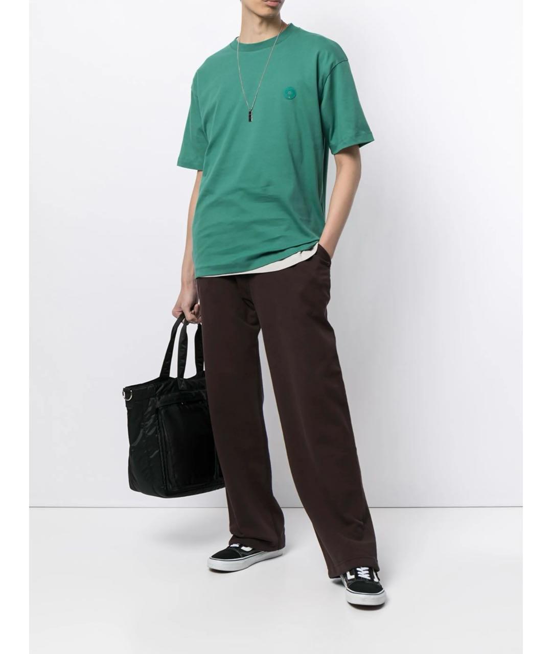 Drole de Monsieur Зеленая хлопковая футболка, фото 6