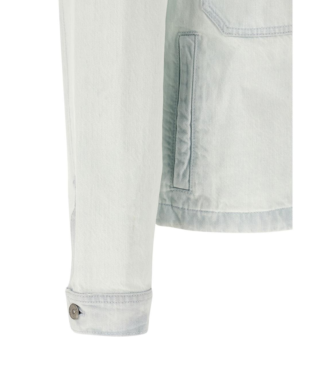 STONE ISLAND Голубая хлопковая куртка, фото 3