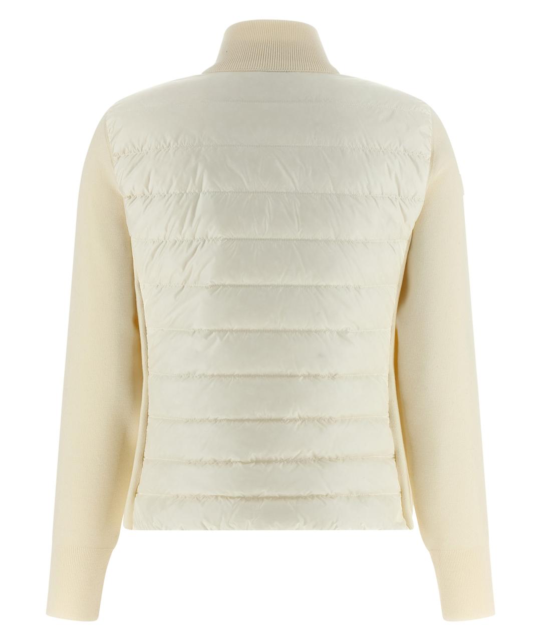 MONCLER Белый шерстяной кардиган, фото 2