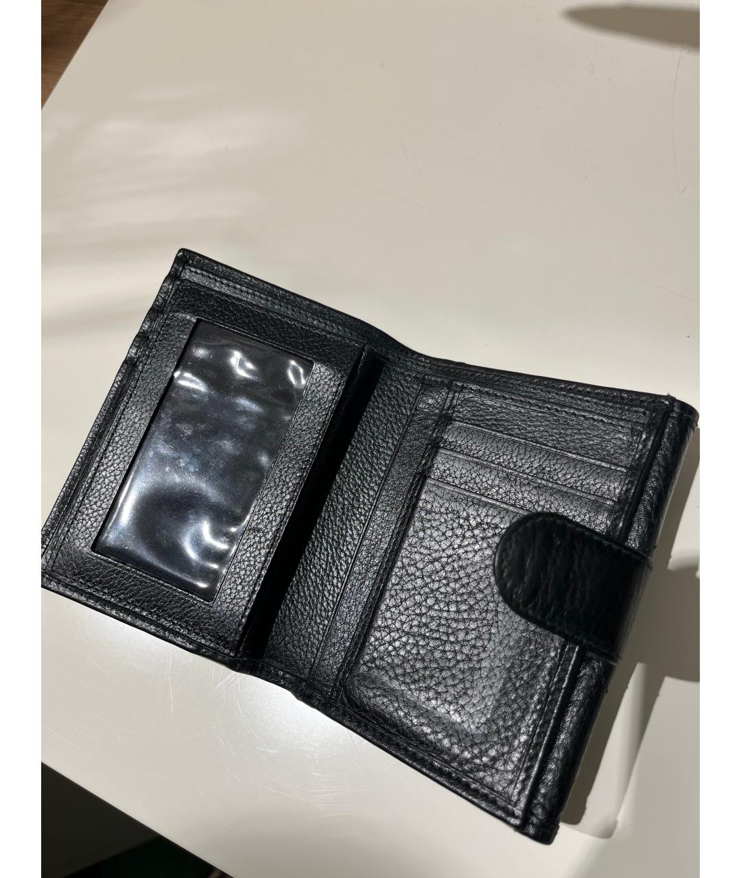 CHRISTIAN DIOR Черный кожаный кошелек, фото 6