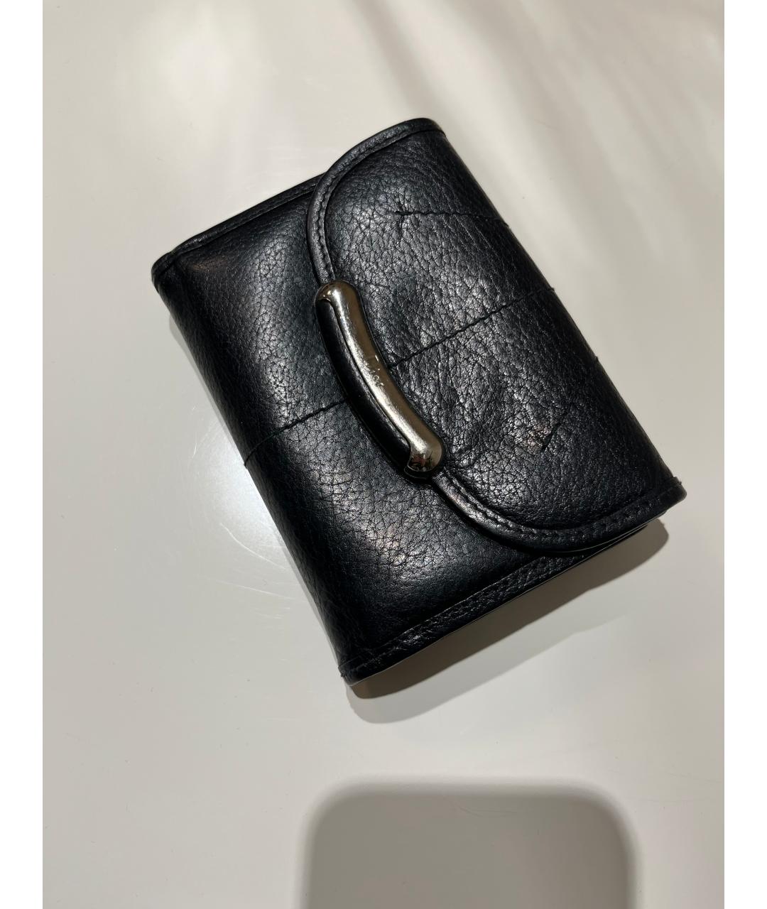 CHRISTIAN DIOR Черный кожаный кошелек, фото 7