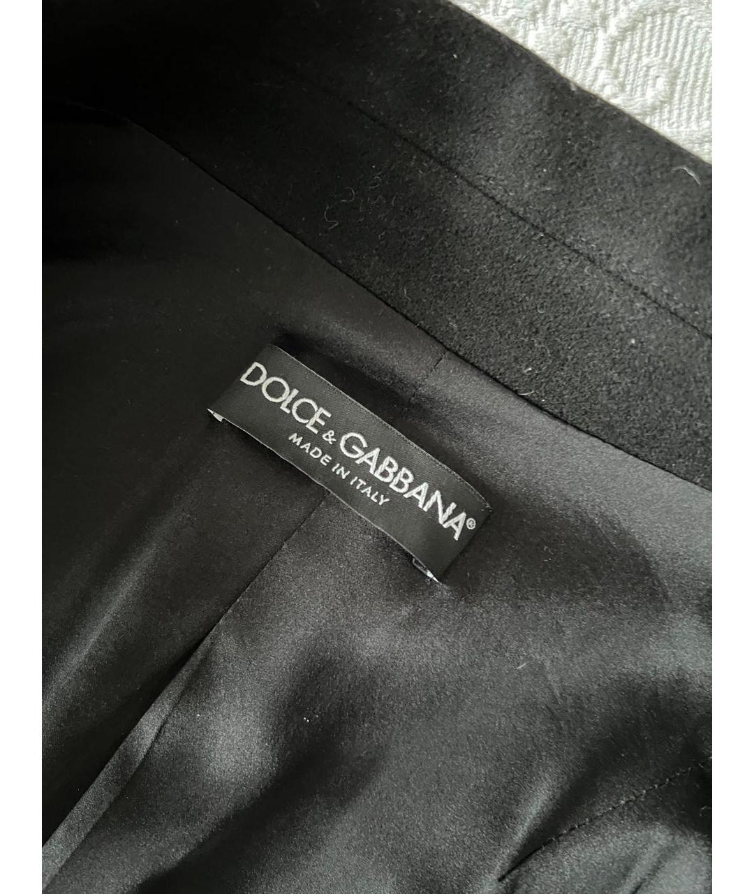 DOLCE&GABBANA Черное пальто, фото 4