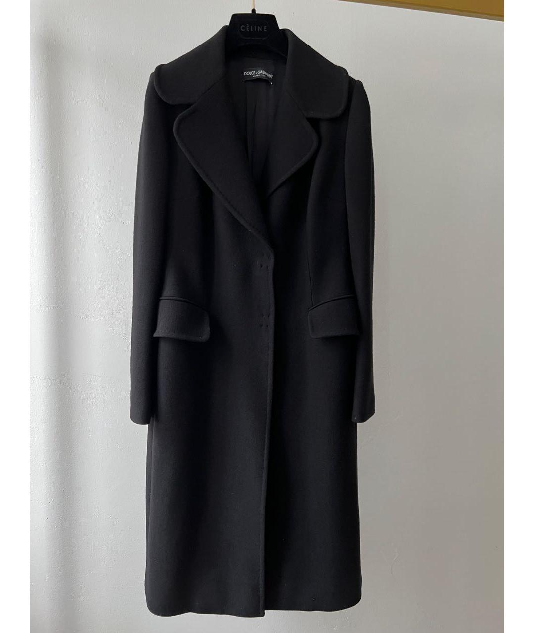 DOLCE&GABBANA Черное пальто, фото 7