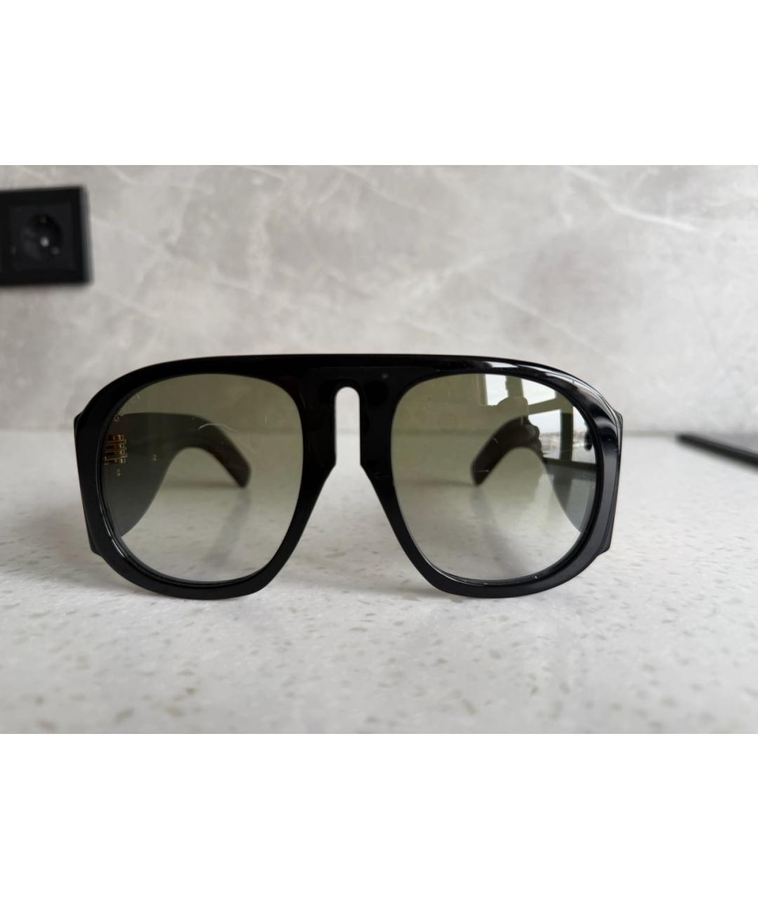 GUCCI Черные пластиковые солнцезащитные очки, фото 9