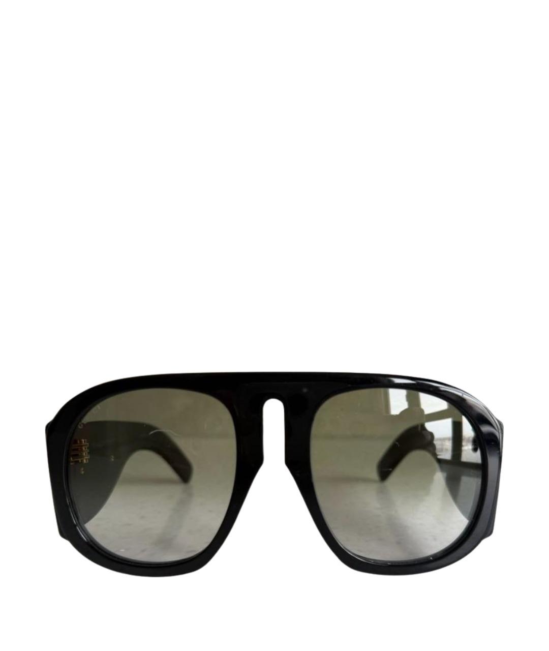 GUCCI Черные пластиковые солнцезащитные очки, фото 1