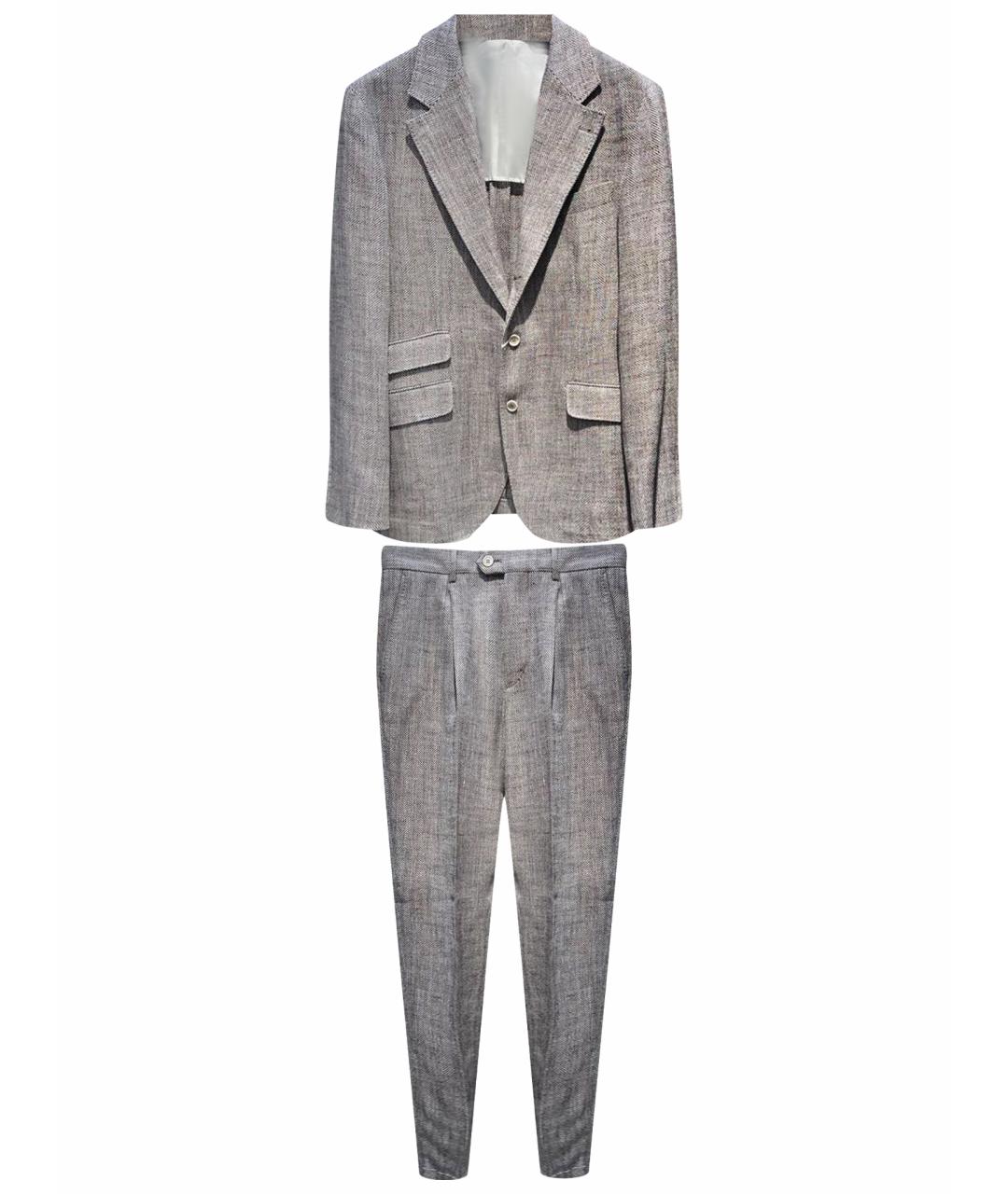 BRUNELLO CUCINELLI Бежевый повседневный костюм, фото 1