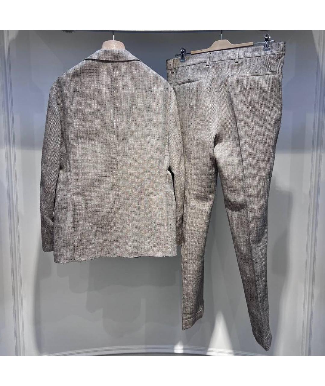 BRUNELLO CUCINELLI Бежевый повседневный костюм, фото 2