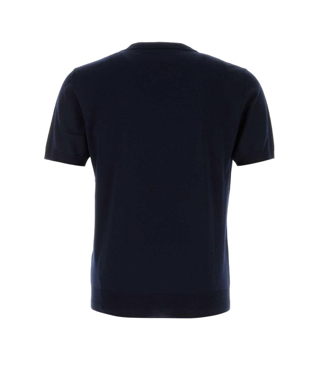 VALENTINO Темно-синий шерстяной джемпер / свитер, фото 2