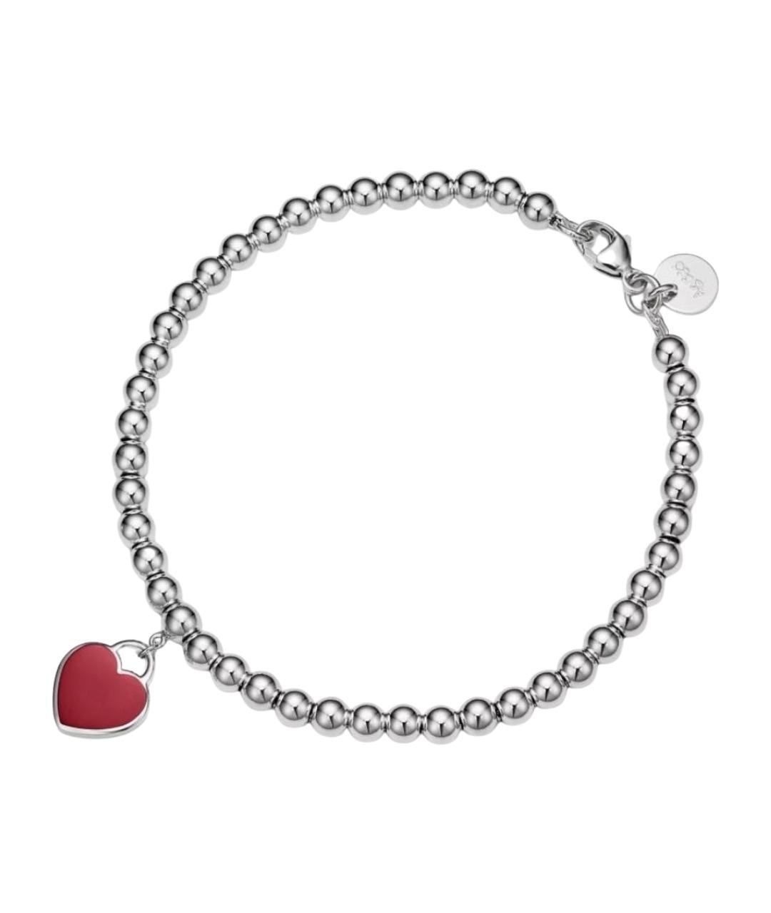 TIFFANY&CO Бордовый серебряный браслет, фото 1
