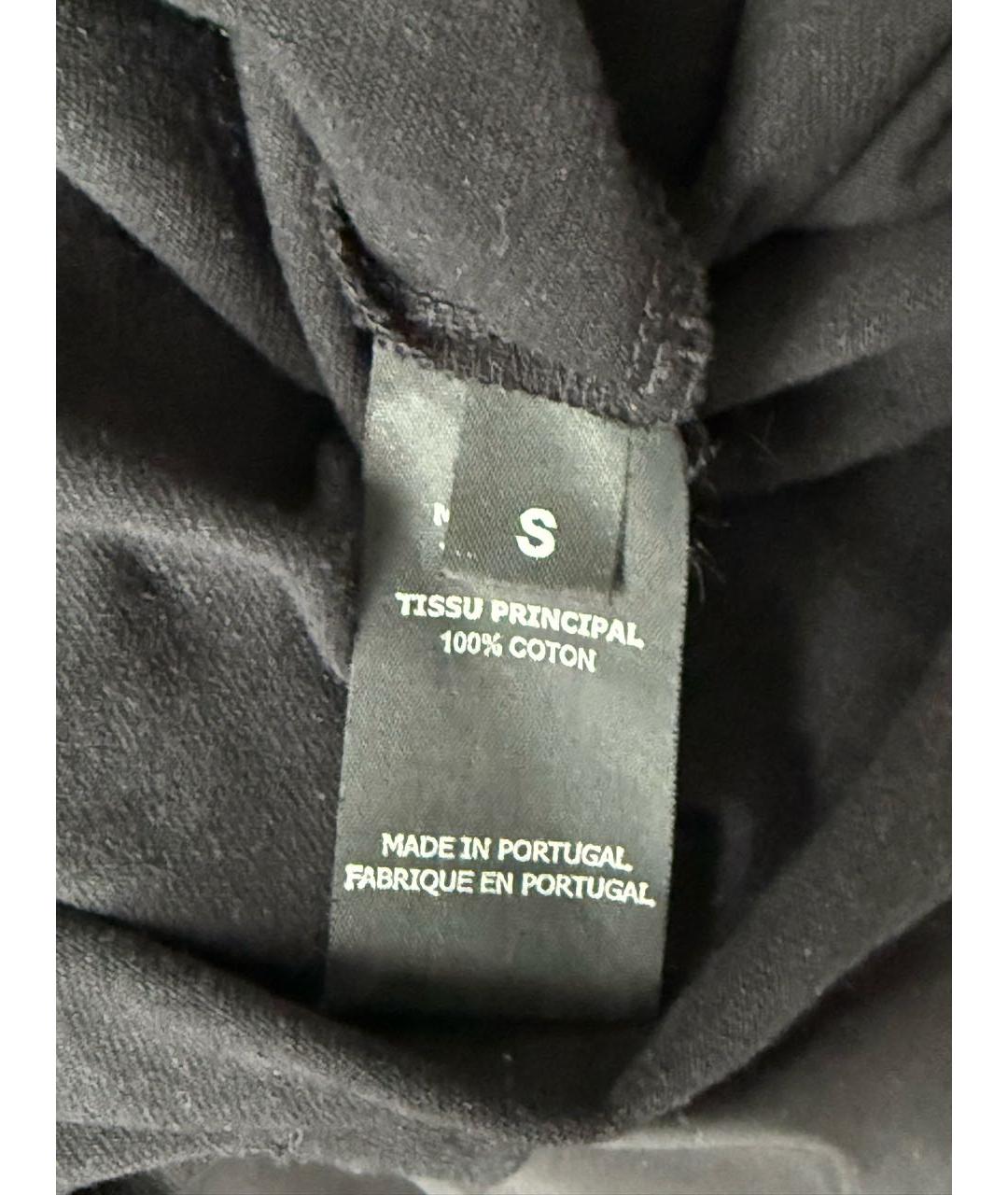 VETEMENTS Черная хлопковая футболка, фото 6