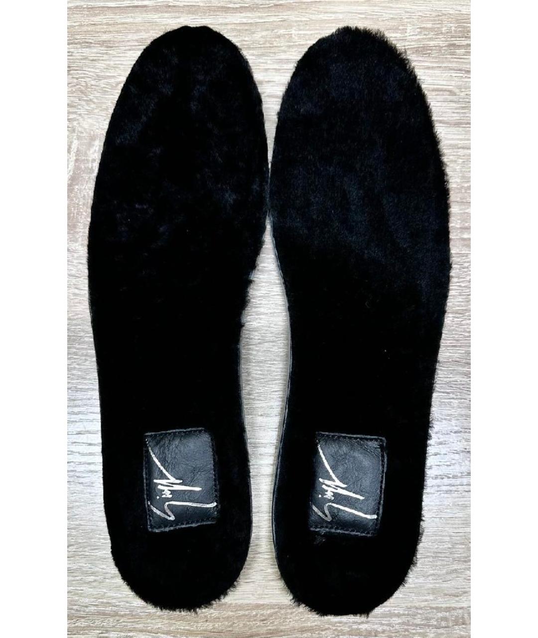 GIUSEPPE ZANOTTI DESIGN Черные замшевые высокие ботинки, фото 8