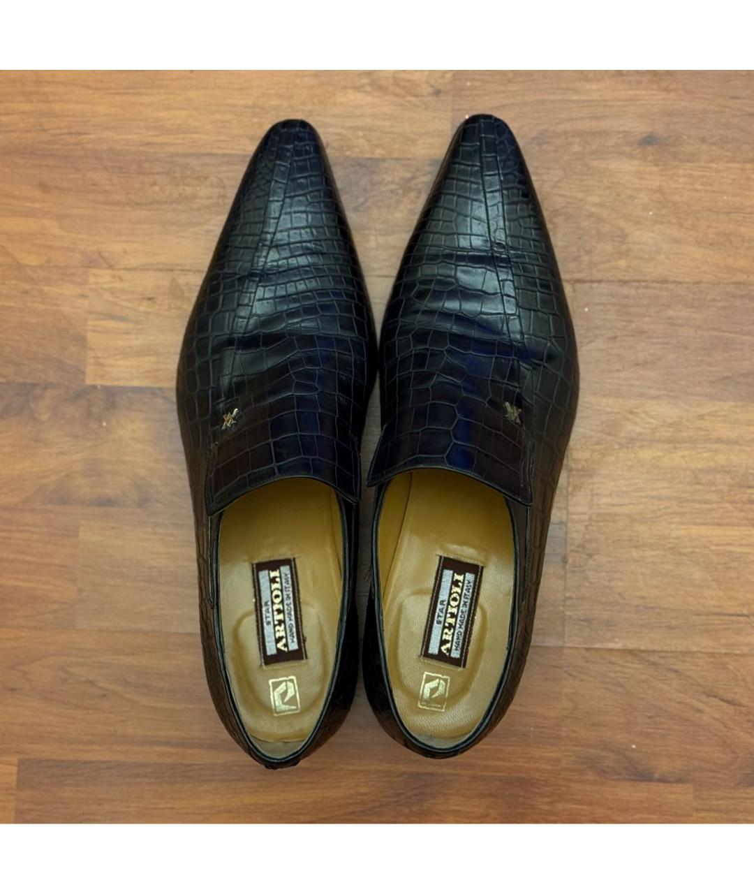 ARTIOLI Черные туфли из экзотической кожи, фото 6