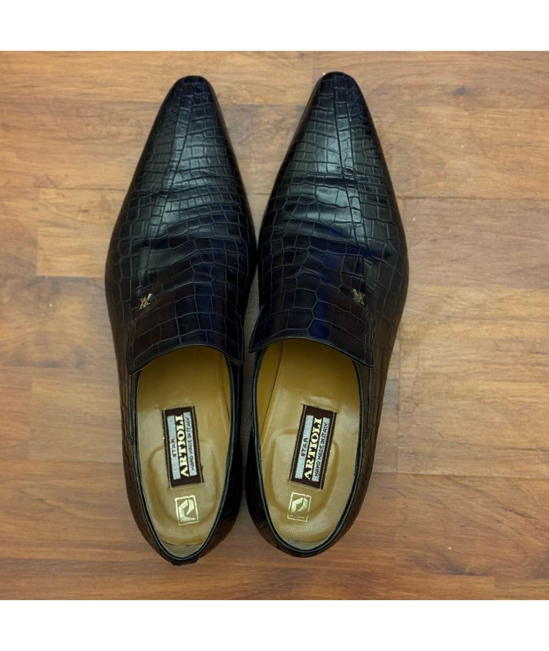 ARTIOLI Черные туфли из экзотической кожи, фото 3