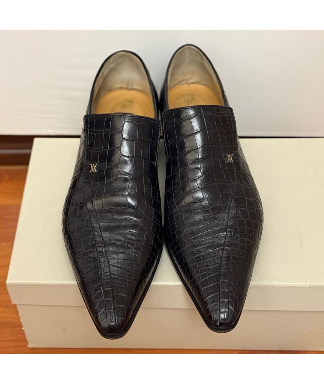 ARTIOLI Черные туфли из экзотической кожи, фото 2