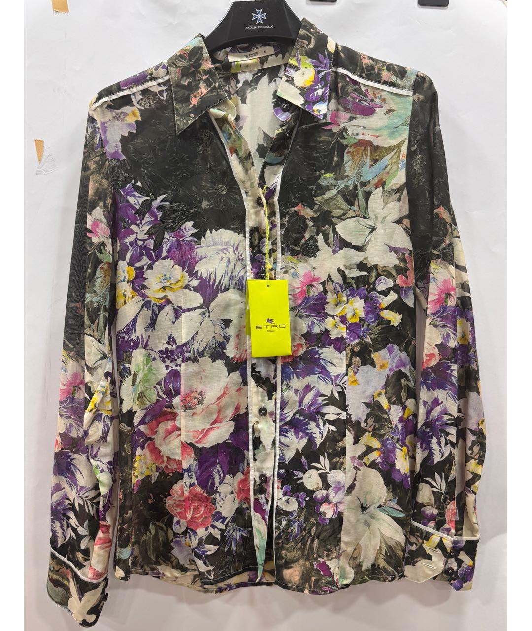 ETRO Мульти хлопковая рубашка, фото 9