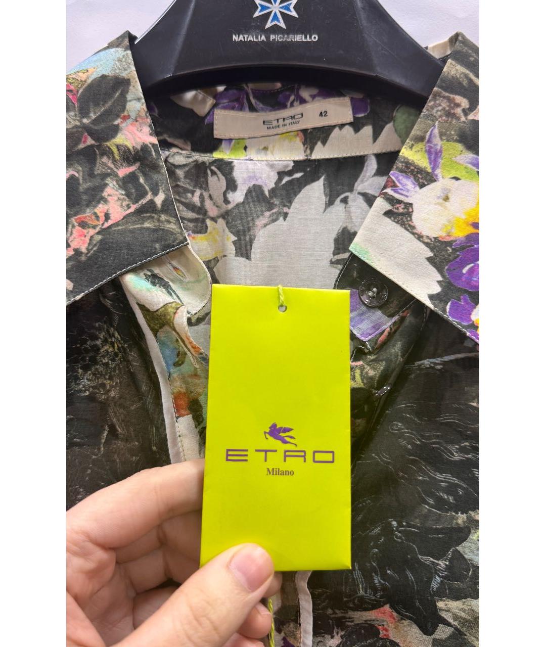 ETRO Мульти хлопковая рубашка, фото 3